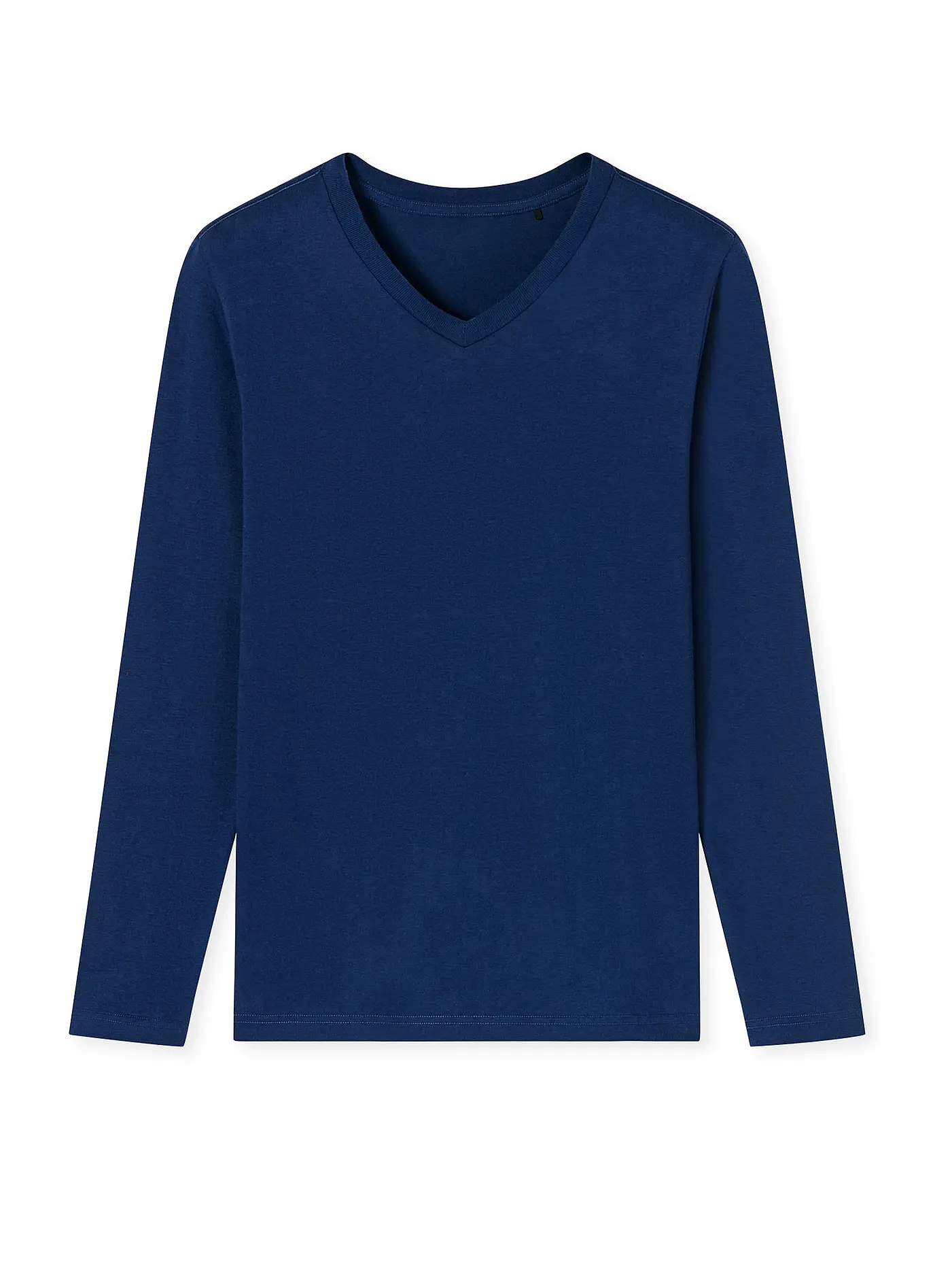 SCHIESSER | Pyjama Langarmshirt | blau